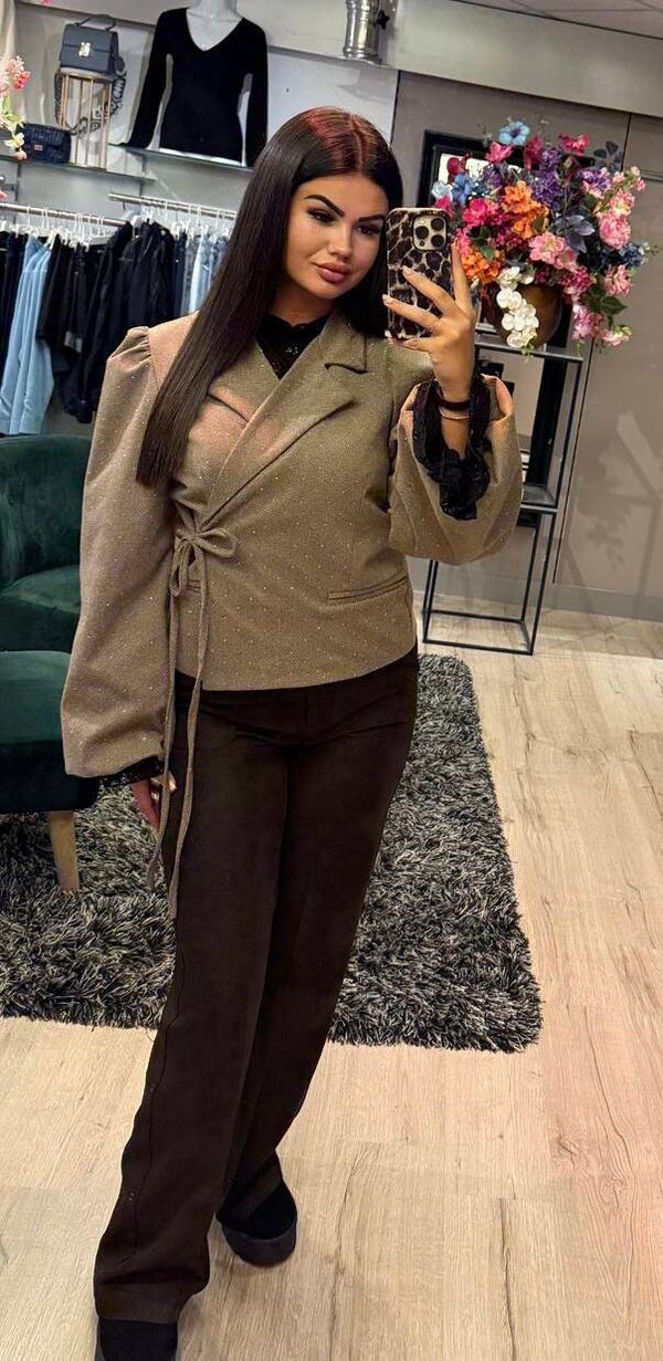 Wikkel star beige