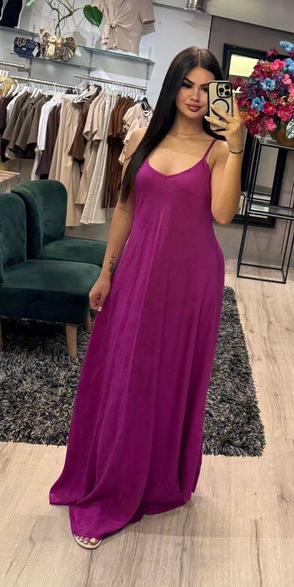 Beach dress paars