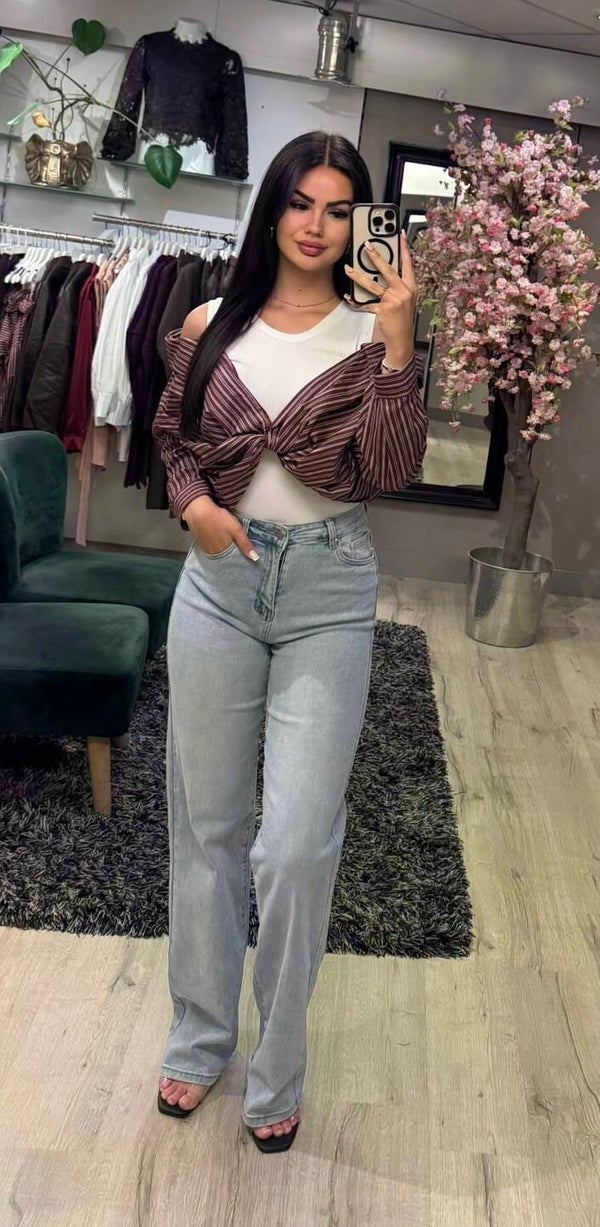 Blouse top bordeaux