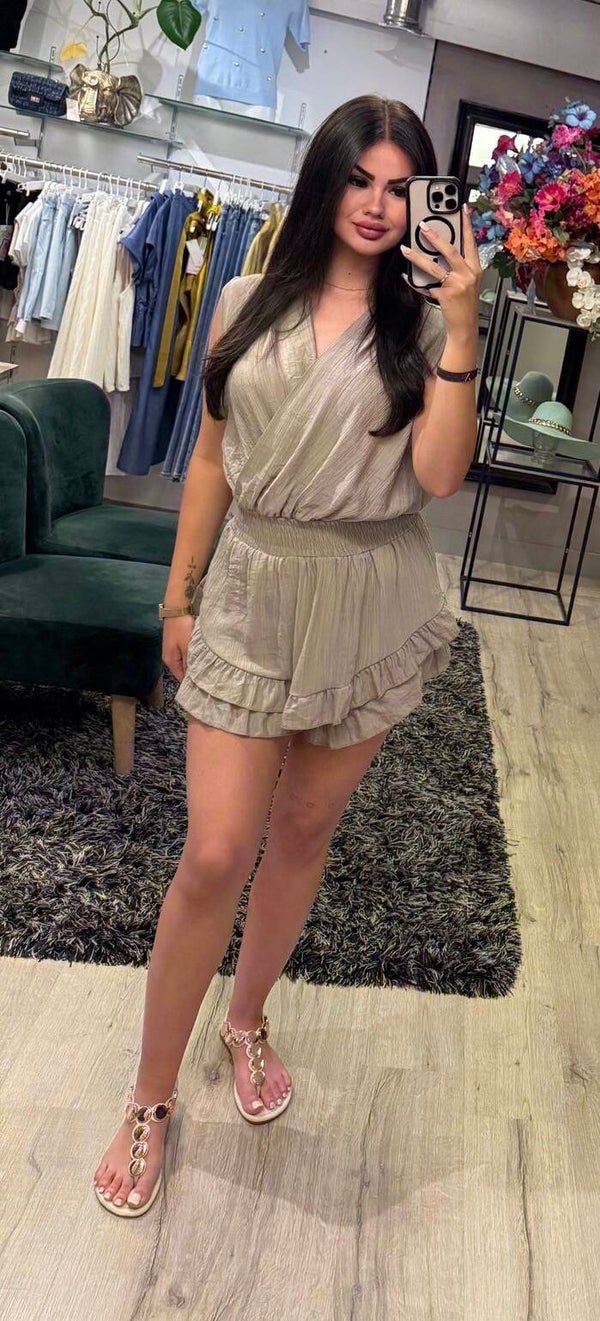 Playsuit taupe