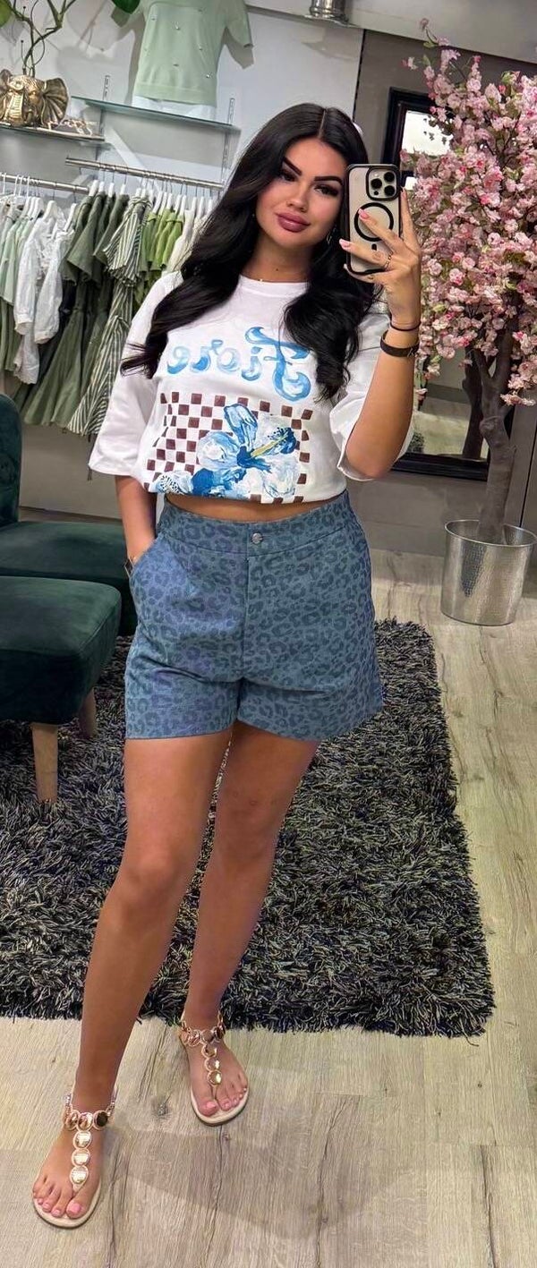 Panter denim short