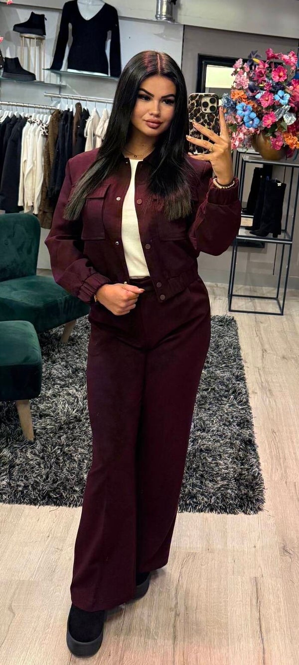 Bomber Sandy bordeaux