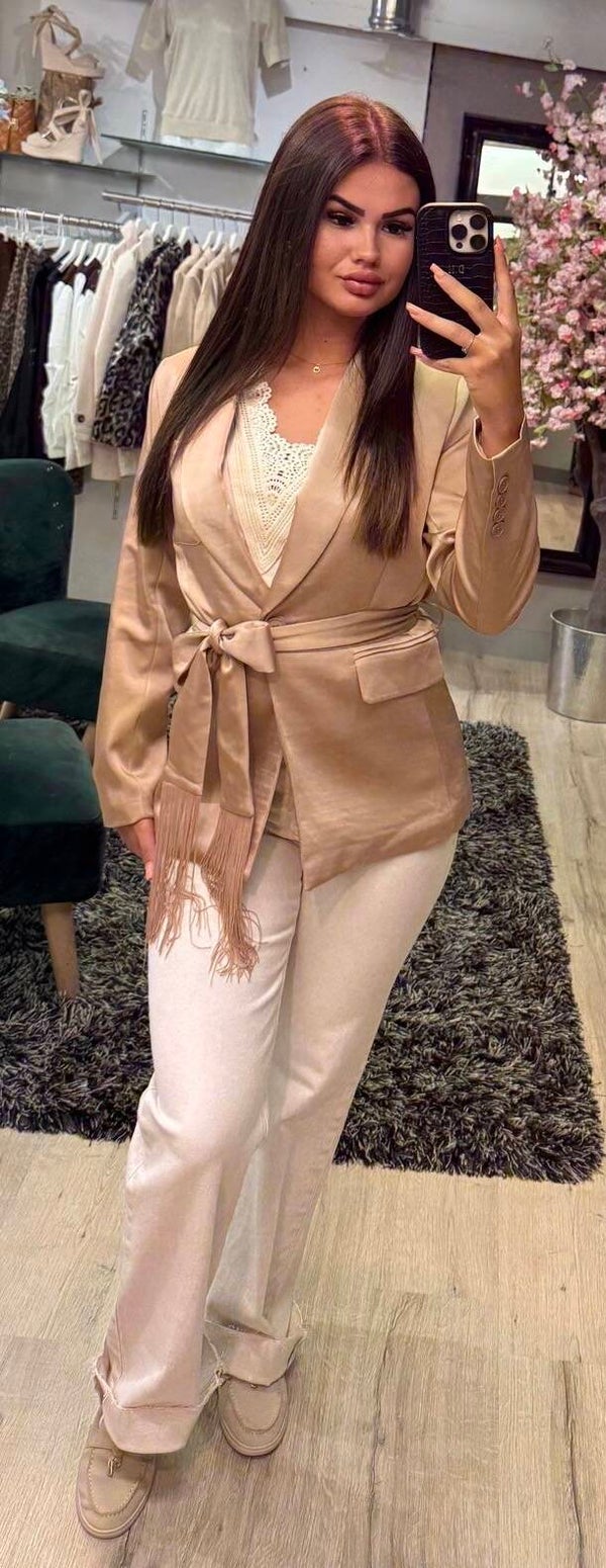 Satin blazer