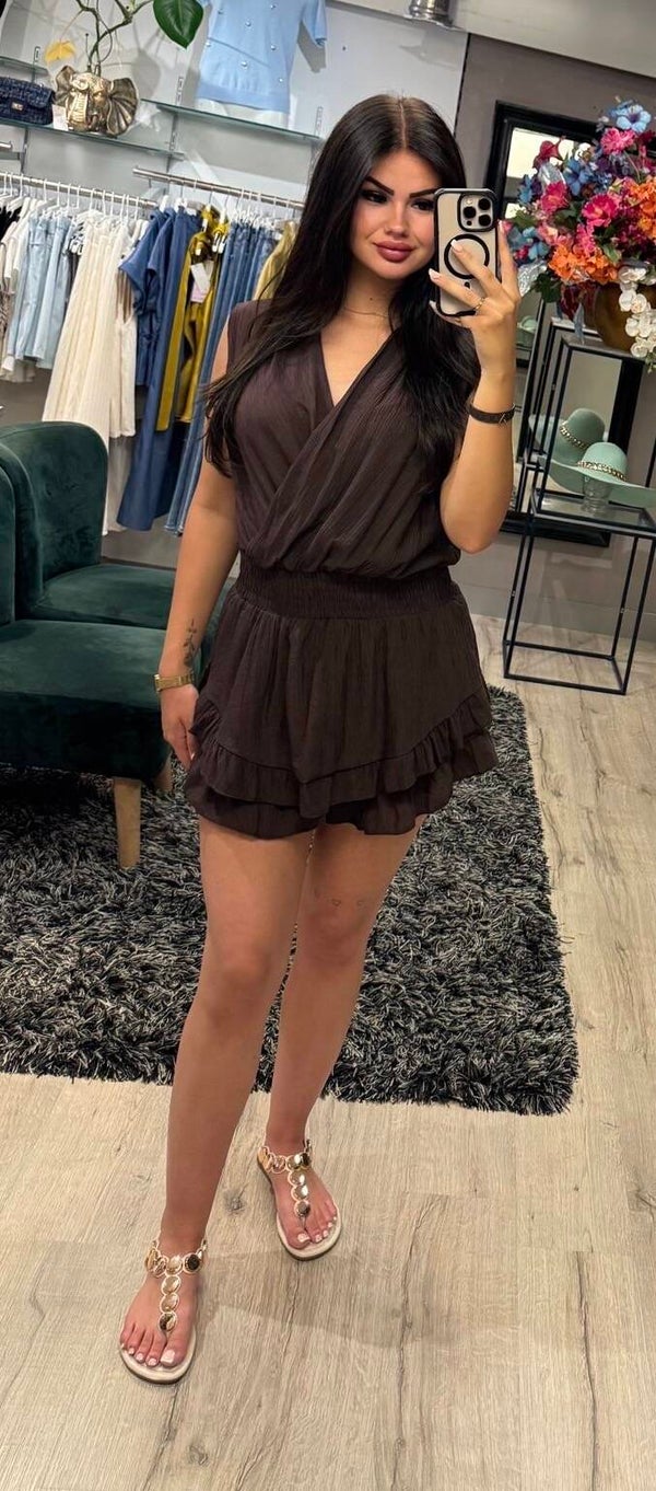 Playsuit bruin
