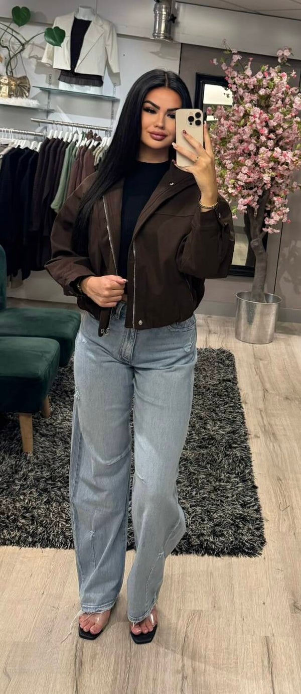 Bomber jas Cindy bruin