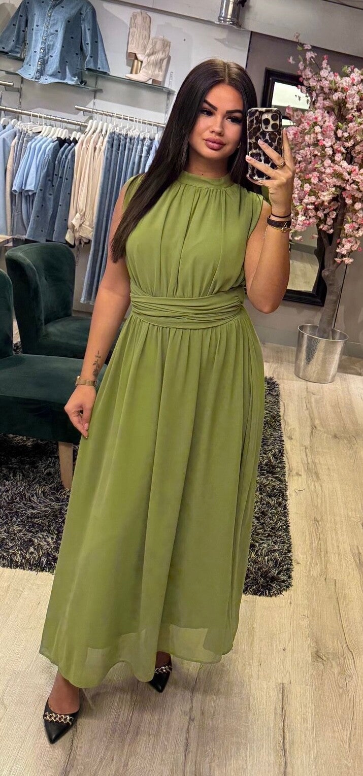 Maxi jurk groen