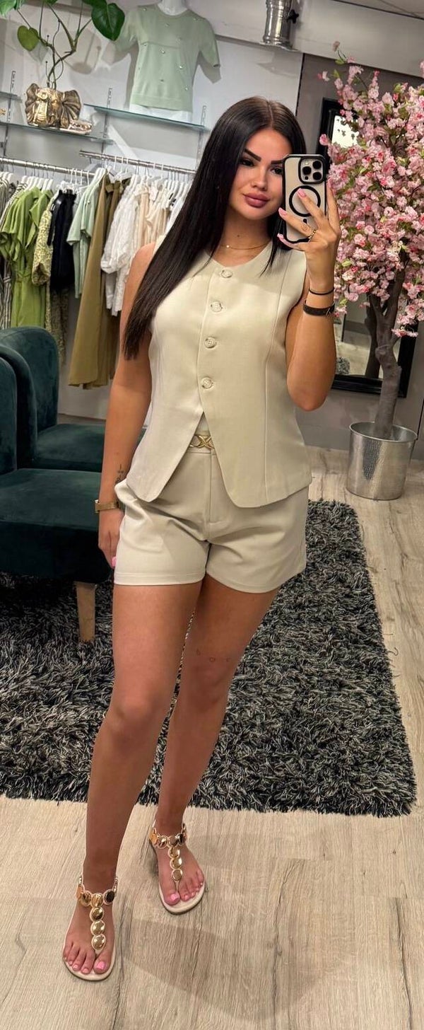 Gilet ambika ecru