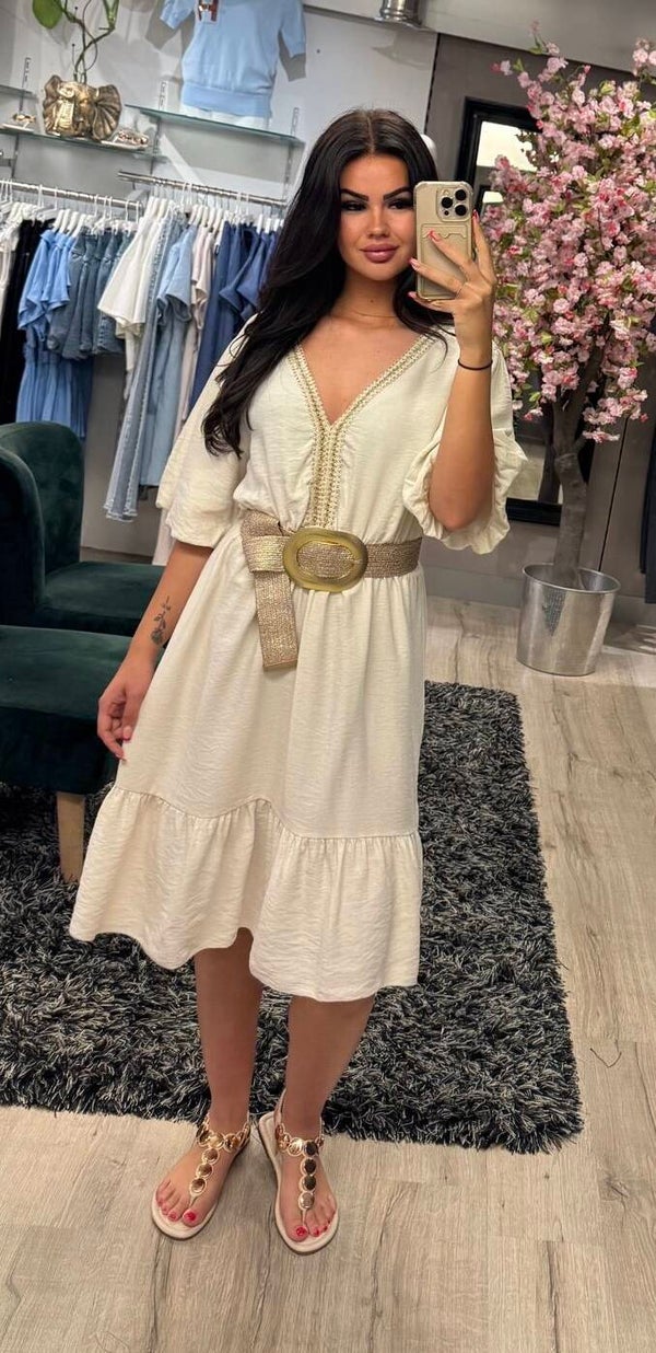 Ibiza jurkje beige
