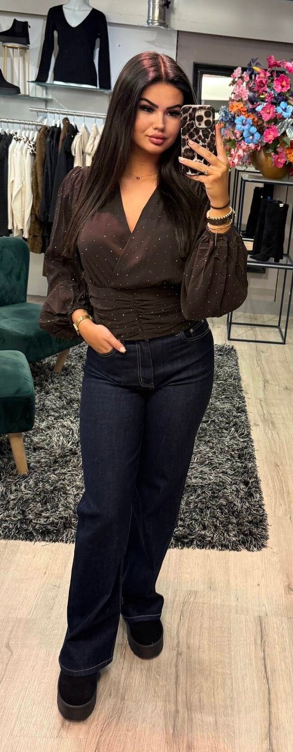 Top Daisy black diamond