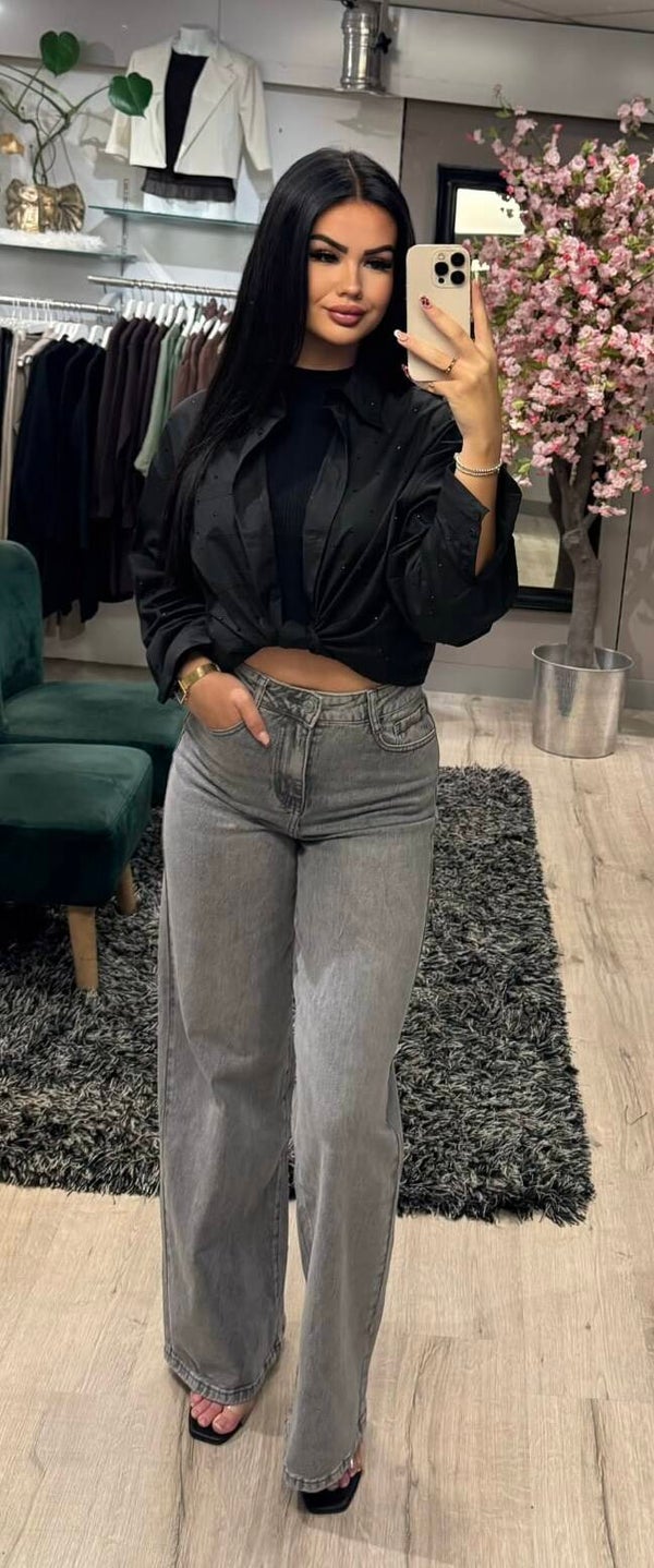 Sparkle blouse black