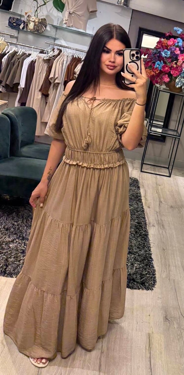 Jurk Olivia camel