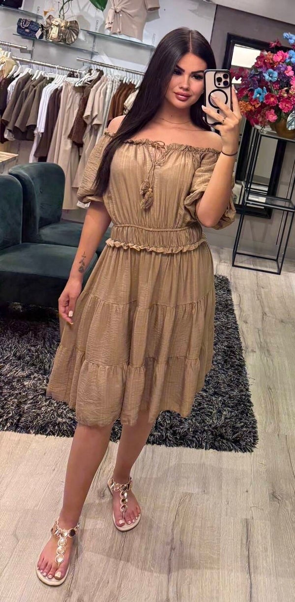 Jurk Julia camel