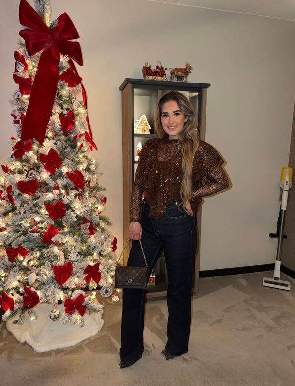 Glitter top gold