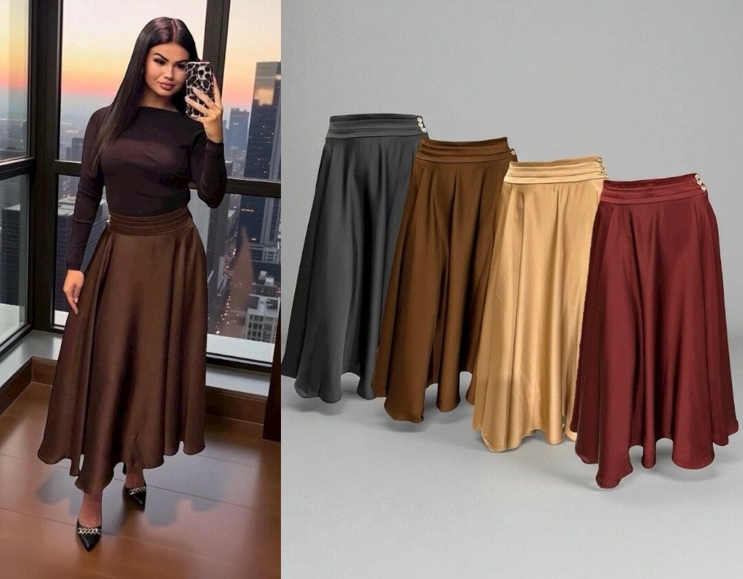 Satin skirt