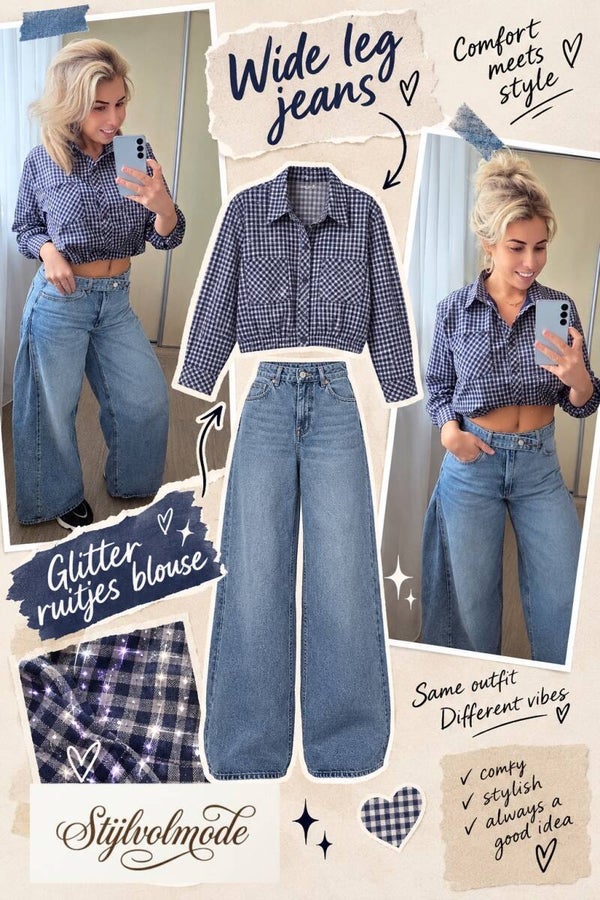 Glitter blouse blue