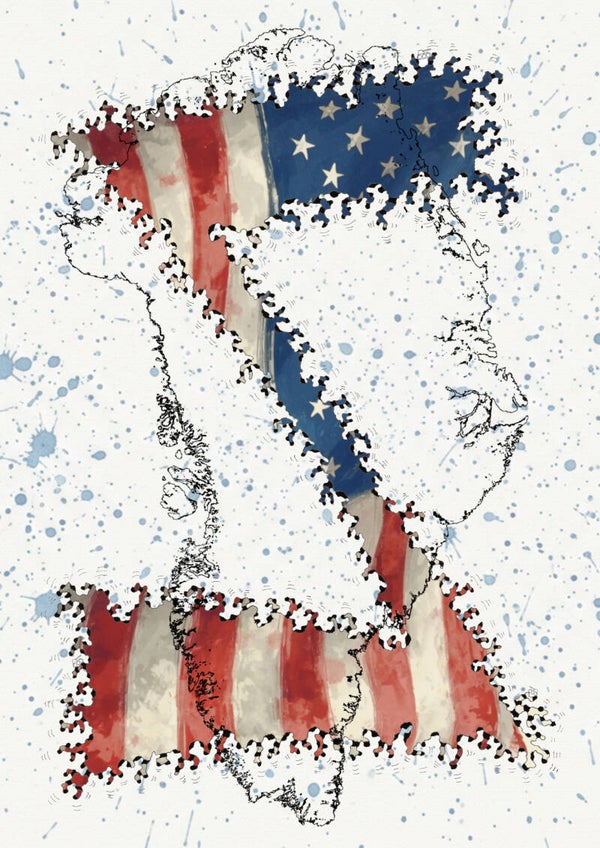 "USA backwards is WW3" - Fine art giclée, limited run