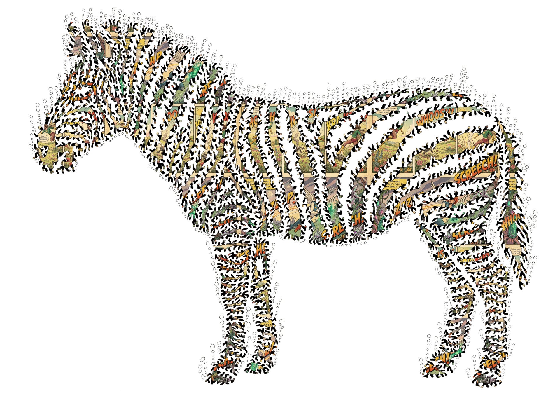 "Sub Zebra" - Fine art giclée, limited run