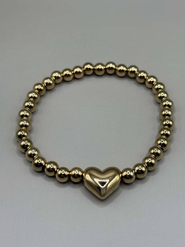 Bolletjes Armband Hart Goud
