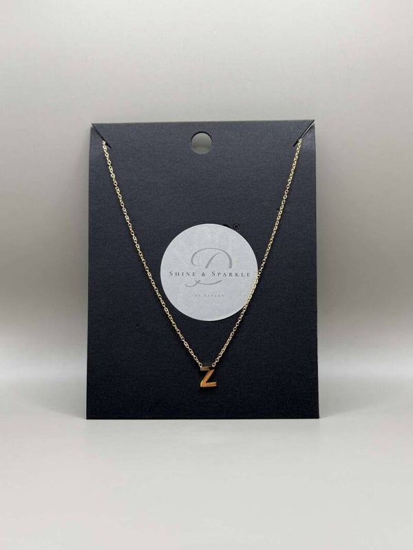 Letter Z Ketting Goud