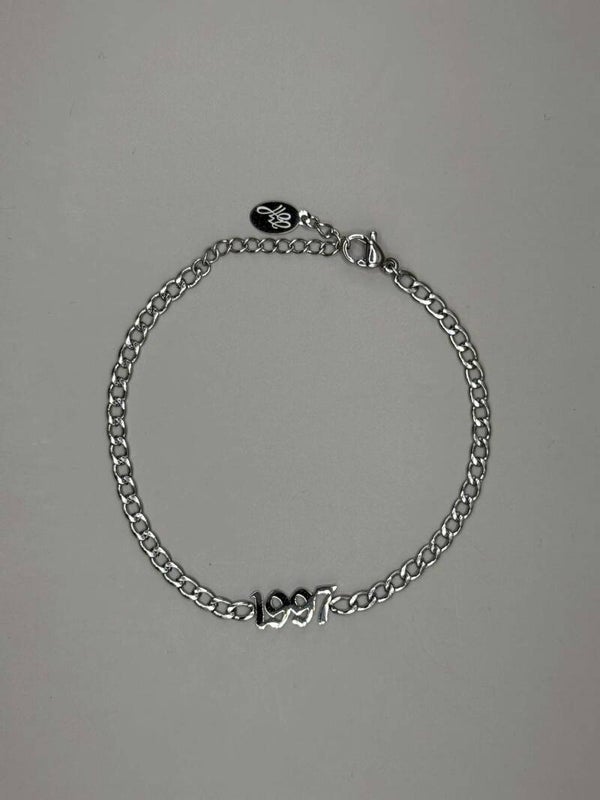 JaarGetal 1997 Armband Zilver