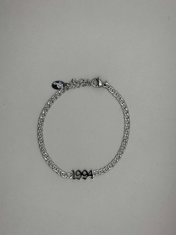JaarGetal 1994 Armband Zilver