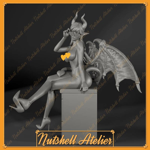 Nutshell Atelier 034 - Office Succubus / 3D Miniatur für Sammler, Vitrine, Fans ( Sexy, Pin Up)