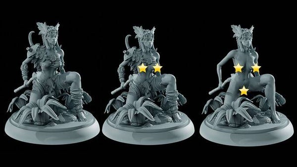 Gaia Miniatures - Gaia, Iris, Sif, Anne, Calista & Galicia / 3D Miniaturen für Wargaming und Tabletop, DnD, Fantasy