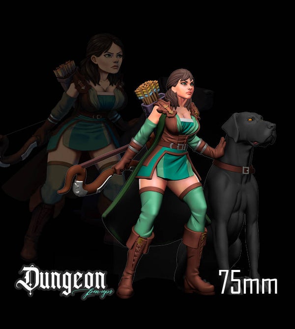 Dungeon Pin-Ups - Explorer / 3D Miniatur für Wargaming und Tabletop. DnD, Fantasy