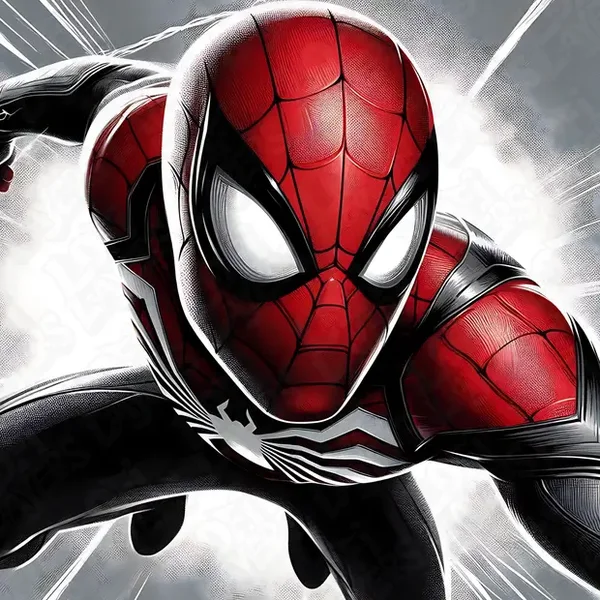 Marvel Comics - Spider Man (Peter Parker) / 3D gemaltes Bild, 3D gedrucktes Gemälde