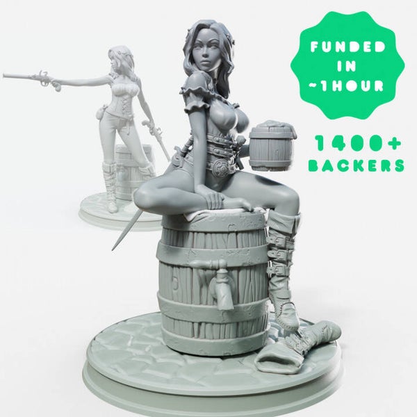 Jalissa by Female Miniatures / 3D Miniatur und Büste für Wargaming und Tabletop, DnD, Fantasy, HdR