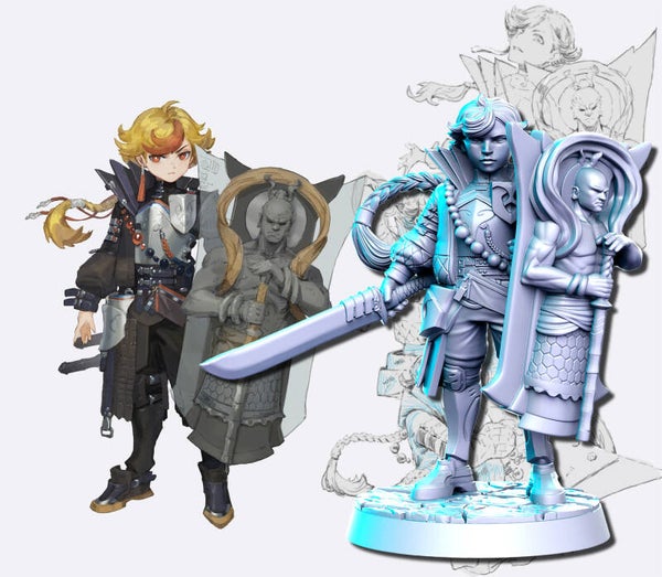 Neo Kingdom - Kickstarter Kampagne No 8 / 3D Miniatur für Wargaming und Tabletop, DnD, Fantasy, JRPG