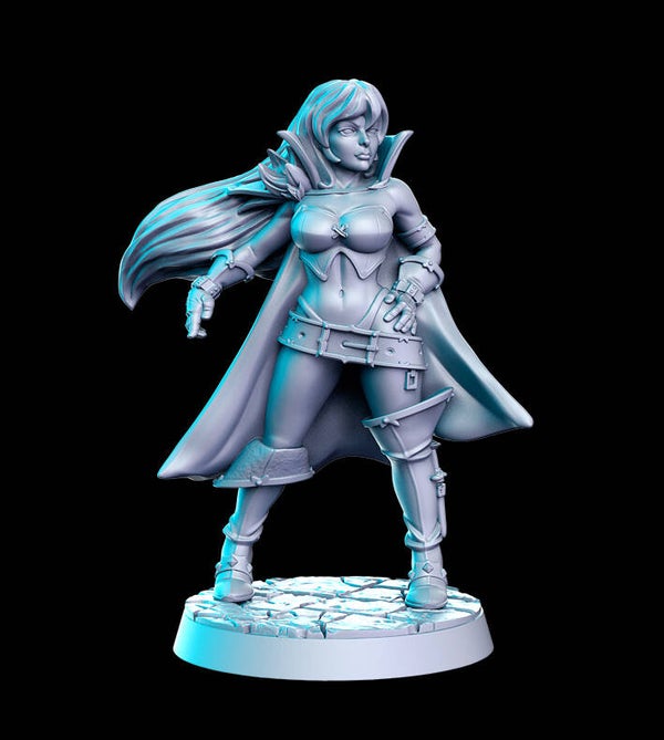 Seelen Kämpfer Turnier - Eliane (Magie Schülerin) / 3D Miniatur für Wargaming und Tabletop, Fantasy, DnD