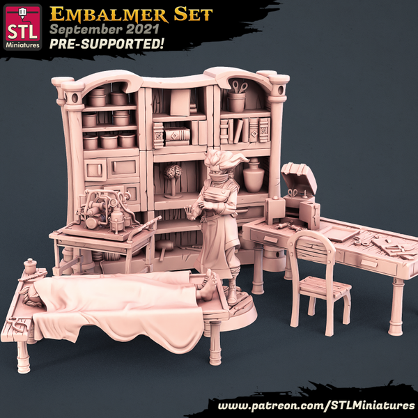 STL Miniatures - Einbalsamierer Set / 3D Miniaturen, Wargaming, Tabletop, Fantasy