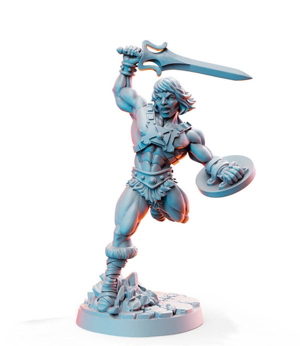Heroes of the Universe - He Darr / 3D Miniatur für Wargaming und Tabletop, DnD, Clash of Eternia, Fantasy