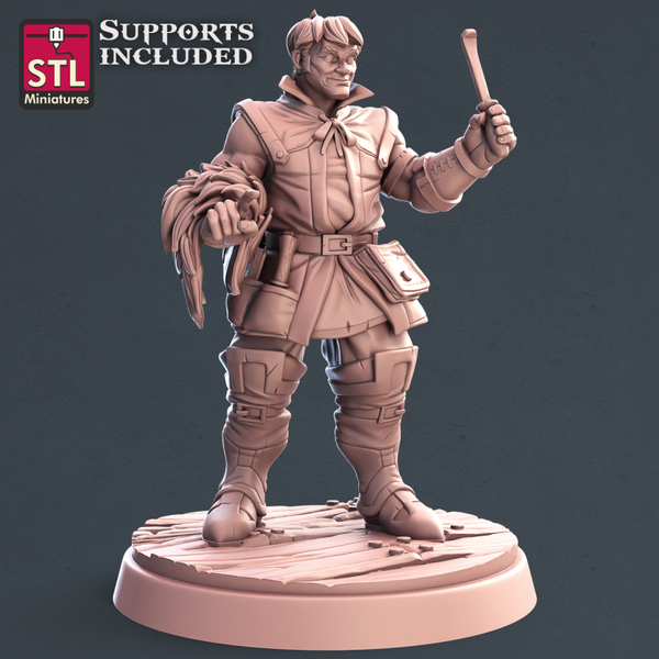 STL Miniatures - Ledermacher Set / 3D Miniaturen, Wargaming, Tabletop, Fantasy