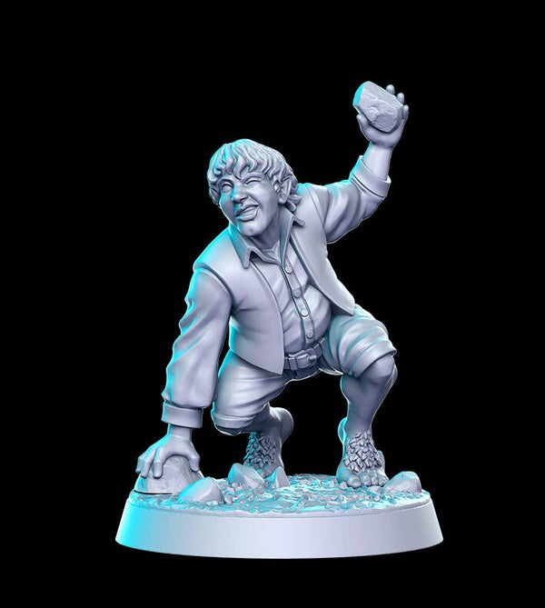 Against the Shadows - Matty Buckless der Halbling / 3D Miniatur für Wargaming und Tabletop, DnD, HdR, Fantasy