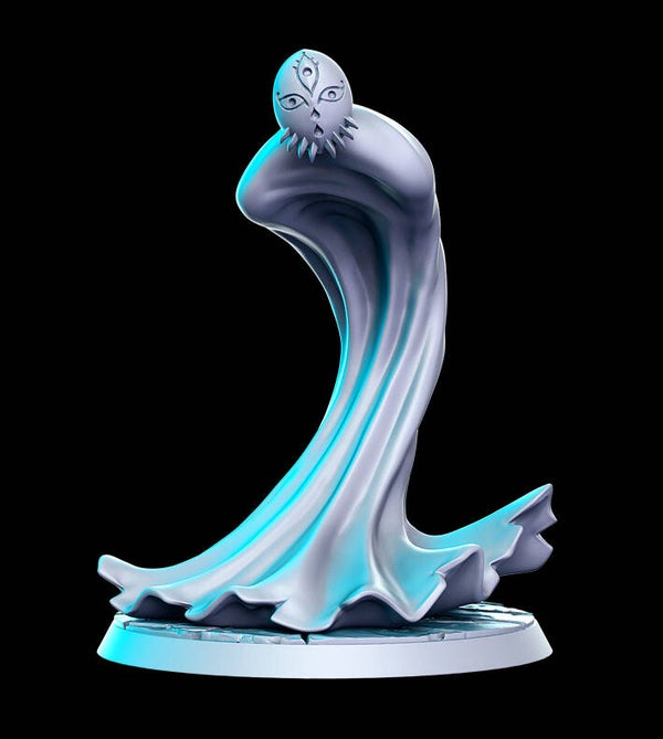 Rakuto der Exil Geist / 3D Miniatur für Wargaming und Tabletop, DnD, Fantasy