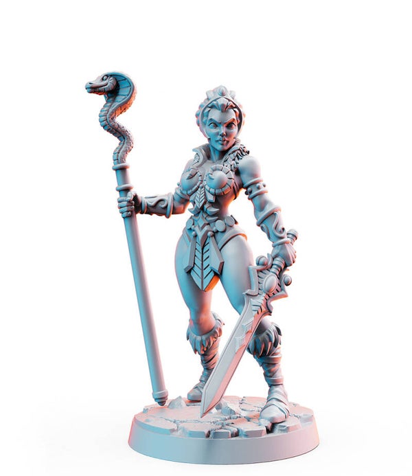 Heroes of the Universe - Sheela / 3D Miniatur für Wargaming und Tabletop, DnD, Clash of Eternia, Fantasy