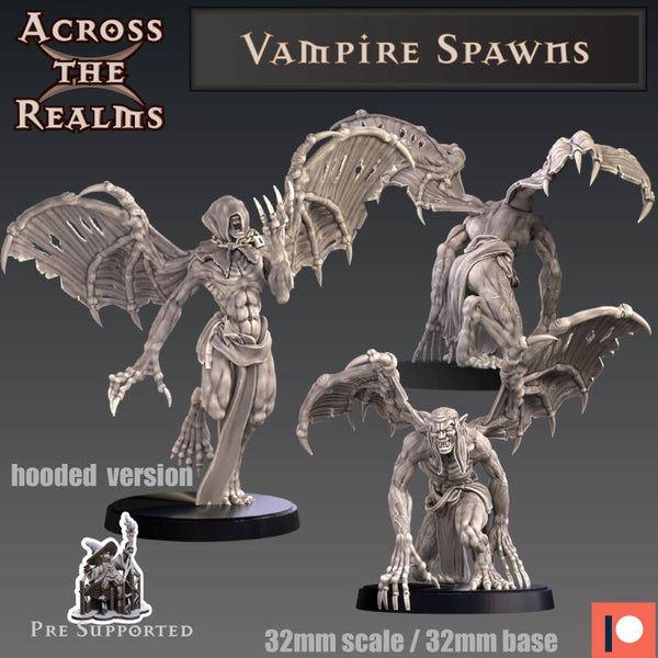 Vampire Spawns / 3D Miniaturen für Wargaming und Tabletop, DnD, Fantasy