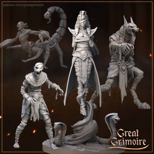 Der Weg ins Jenseits - Kreislauf von Leben und Tod / 3D Miniaturen für Wargaming und Tabletop, DnD, Fantasy