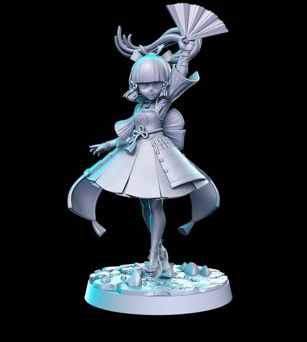 Dungeon Pin-Ups - Ayaka / 3D Miniatur für Wargaming und Tabletop, DnD, Fantasy, JRPG