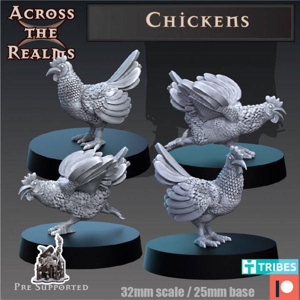 Age of Sail - Chickens / 3D Miniaturen für Wargaming und Tabletop, Freebooters Fate