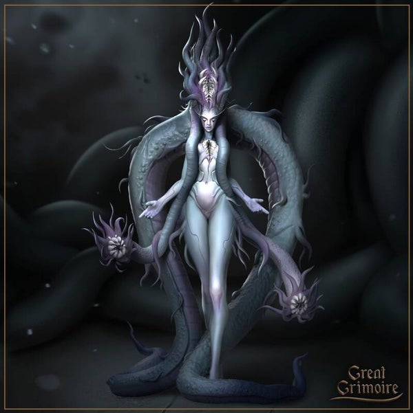 Gezeiten des Abgrunds - Vortex, Vorbote des Abgrunds / 3D Miniatur für Wargaming und Tabletop, DnD, Fantasy