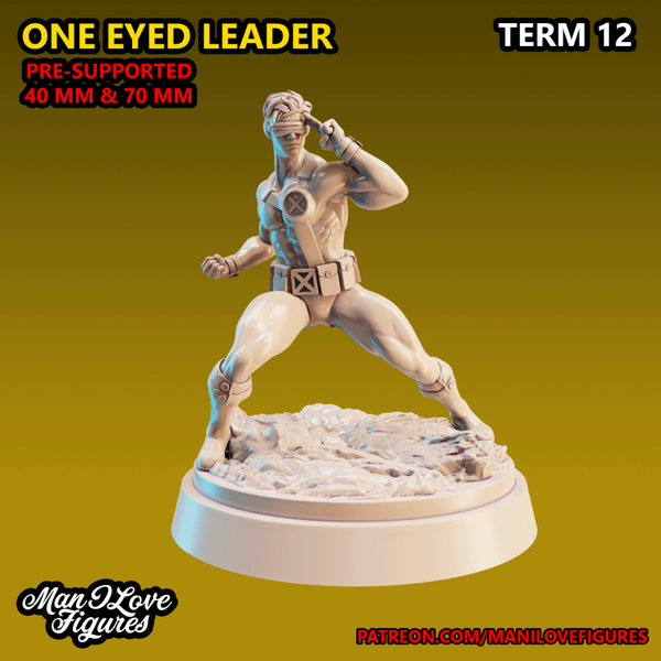 Man i love Figures - One Eyed Leader / 3D Miniatur für Wargaming und Tabletop, Sci-Fi