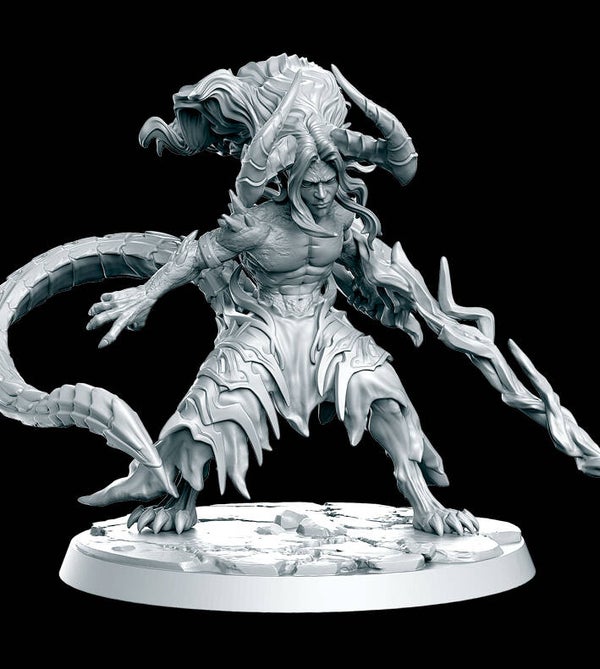Die wundervollen 80er Vol.II - Dracokrieger / 3D Miniatur für Wargaming und Tabletop, Sci-Fi, Grimdark
