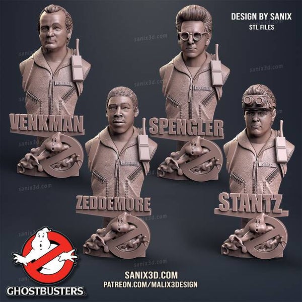 Ghostbusters Büsten - FanArt, Sammelfiguren / 3D Miniaturen für Sammler, Vitrine, Fans
