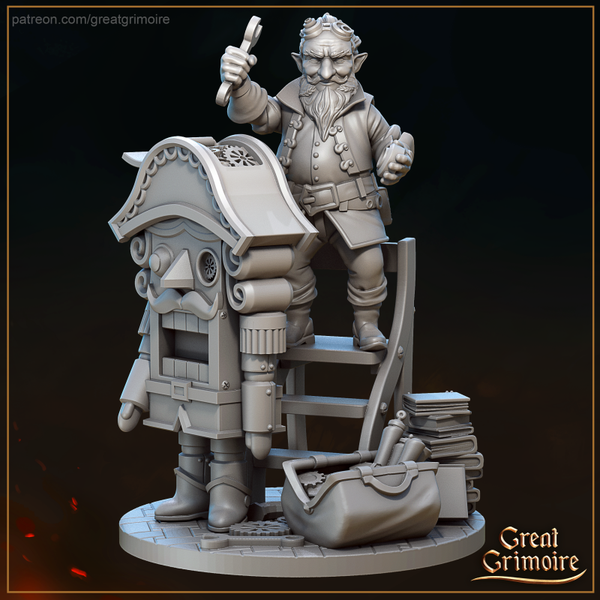 Der makabre Tanz von Säbel und Schwanz - Herr Drosselmeyer / 3D Miniatur für Wargaming und Tabletop, DnD, Fantasy