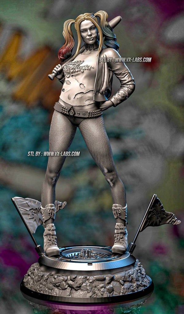 VX Labs - Harley Quinn FanArt / 3D Miniatur für Sammler, Hobby, Vitrine in SFW & NSFW