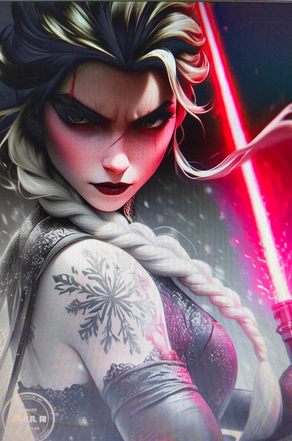 Disney - Frozen Elsa Sith / 3D gemaltes Bild, 3D gedrucktes Gemälde