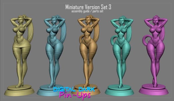 Jessie / 3D Miniatur für Sammler, Vitrine, Fans - Sexy, PinUp, Erotica